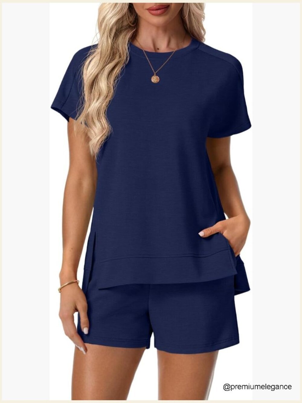 Women's 2 Piece Shorts Set Summer Cap Sleeve Crop Top Lounge Outfit